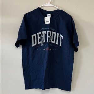 Gildan Detroit Graphic Navy T-Shirt